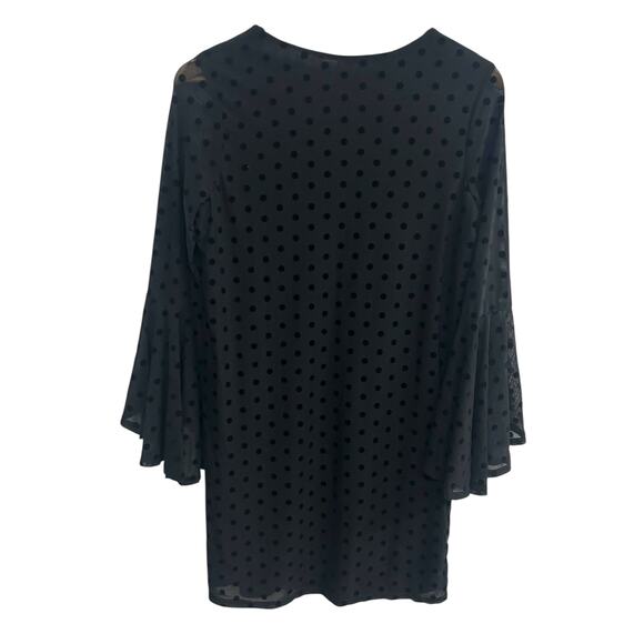 Romantic glam bell‎ sleeve dress SirenLily polka dot retro feminine PS - Picture 4 of 7